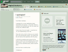 Tablet Screenshot of magicalliterature.deviantart.com
