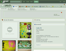 Tablet Screenshot of lady-a7x.deviantart.com