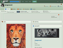 Tablet Screenshot of dangaranart.deviantart.com