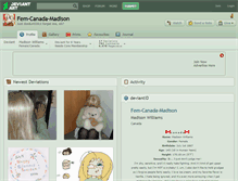 Tablet Screenshot of fem-canada-madison.deviantart.com