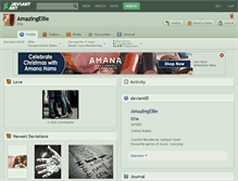 Tablet Screenshot of amazingellie.deviantart.com
