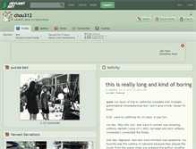 Tablet Screenshot of chou312.deviantart.com