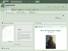 Tablet Screenshot of cheshiregrinn.deviantart.com