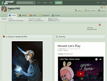 Tablet Screenshot of happychild.deviantart.com