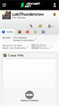 Mobile Screenshot of lokithundercrow.deviantart.com