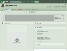 Tablet Screenshot of lokithundercrow.deviantart.com