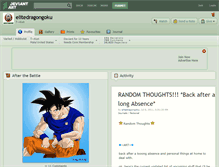 Tablet Screenshot of elitedragongoku.deviantart.com