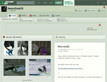Tablet Screenshot of moonxduskxd.deviantart.com