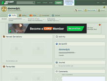 Tablet Screenshot of doomedplz.deviantart.com