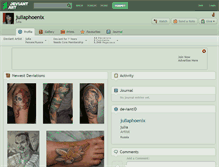 Tablet Screenshot of juliaphoenix.deviantart.com