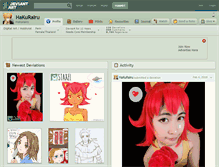Tablet Screenshot of hakurairu.deviantart.com