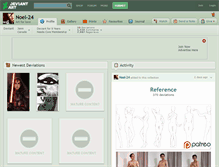 Tablet Screenshot of noel-24.deviantart.com