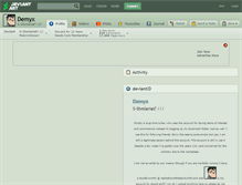 Tablet Screenshot of demyx.deviantart.com
