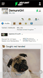 Mobile Screenshot of demuregirl.deviantart.com