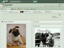 Tablet Screenshot of demuregirl.deviantart.com