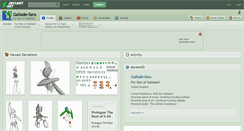Desktop Screenshot of gallade-fans.deviantart.com