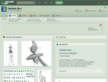 Tablet Screenshot of gallade-fans.deviantart.com