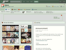 Tablet Screenshot of clowx.deviantart.com