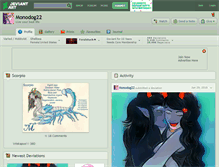 Tablet Screenshot of monodog22.deviantart.com