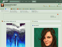Tablet Screenshot of dreamerofwords21.deviantart.com