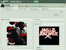 Tablet Screenshot of nellz86.deviantart.com