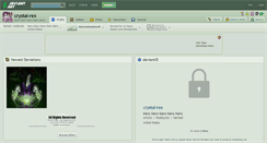 Desktop Screenshot of crystal-rex.deviantart.com