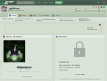 Tablet Screenshot of crystal-rex.deviantart.com