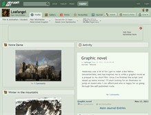 Tablet Screenshot of leafangel.deviantart.com