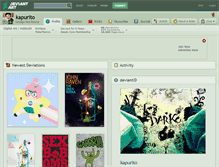 Tablet Screenshot of kapurito.deviantart.com