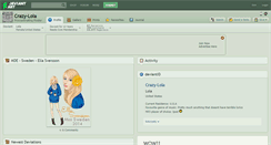 Desktop Screenshot of crazy-lola.deviantart.com