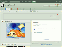 Tablet Screenshot of kawaiipikachu12.deviantart.com