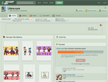 Tablet Screenshot of litera-sure.deviantart.com