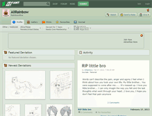 Tablet Screenshot of alirainbow.deviantart.com