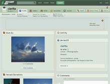 Tablet Screenshot of clariita.deviantart.com