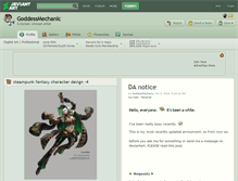 Tablet Screenshot of goddessmechanic.deviantart.com