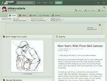 Tablet Screenshot of chiharu-octavia.deviantart.com