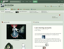 Tablet Screenshot of dawnlovebug.deviantart.com