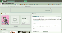 Desktop Screenshot of hummingbird-equinox.deviantart.com