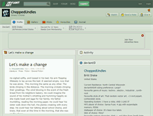 Tablet Screenshot of choppedundies.deviantart.com