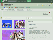 Tablet Screenshot of mars-the-cat-11.deviantart.com