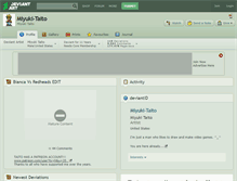 Tablet Screenshot of miyuki-taito.deviantart.com