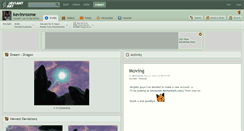 Desktop Screenshot of kevinroxme.deviantart.com