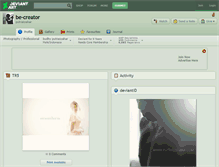 Tablet Screenshot of be-creator.deviantart.com