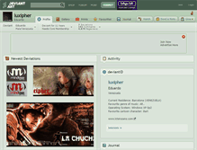 Tablet Screenshot of luxipher.deviantart.com