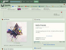 Tablet Screenshot of kosmiks.deviantart.com