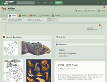 Tablet Screenshot of kaileo.deviantart.com