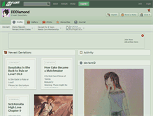 Tablet Screenshot of dddiamond.deviantart.com