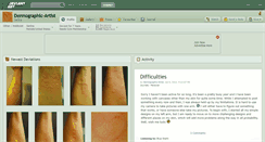 Desktop Screenshot of dermographic-artist.deviantart.com