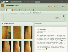 Tablet Screenshot of dermographic-artist.deviantart.com