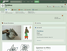 Tablet Screenshot of fluridimus.deviantart.com
